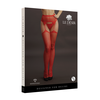 Shots Suspender Rhinestone Fishnet Pantyhose One Size - Elegant Priedas