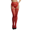 Shots Suspender Rhinestone Fishnet Pantyhose One Size - Elegant Priedas