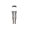 Shots Suspender Striped Pantyhose - One Size
