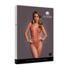 Shots Obsessive V-Neck Intimate Bodysuit with Opaque and Mesh Panels One Size