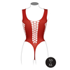 Shots Obsessive V-Neck Intimate Bodysuit with Opaque and Mesh Panels One Size