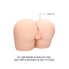 Slt By Shots Shots Booty Bator XXL Anatomical Model with Self-Lubrication, 35 cm