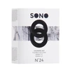 Sono By Shots SINNER Gear No.24 Silicone Durable Dual Ring Set Juodas/Pilkas