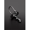 Steel By Shots Triune Stainless Steel Bumpy Urethral Expander with Glans Ring, Sidabrinis