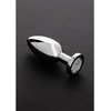 Steel By Shots Sinner Gear Stainless Steel Anal Plug Large with Glass Gemstone