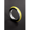Steel By Shots Cazzo Tensions Stainless Steel Ring 45mm with Silicone Inlay - Raudona