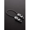 Steel By Shots Sinner Gear Clover Adjustable Nipple Clamp with Sturdy Chain - Sidabrinis