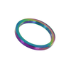 Steel By Shots Shots Rainbow Flat Stainless Steel Ring 8 x 45 mm Colorful Finish