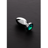 Steel By Shots Ouch! Stainless Steel Plug with Glass Gemstone - Small, Sidabrinis