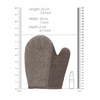 Touche By Shots Touche Dual Bath Glove Flax &amp; Hemp with Charcoal - Exfoliating &amp; Polishing