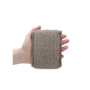 Touche By Shots Touche Hand Insert Bath Sponge Flax &amp; Hemp with Charcoal - Dual-Sided