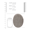 Touche By Shots Touche Oval Bath Pad Bamboo Charcoal &amp; Flax Universal Size