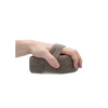 Touche By Shots Touche Oval Bath Sponge Flax &amp; Hemp Charcoal Double-Sided Scrubber