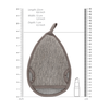 Touche By Shots Touche Vanduo Drop Bath Mitt Charcoal Hemp-Flax Exfoliating Glove