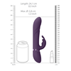 Vive By Shots VIVE Nari Vibrating &amp; Rotating Beads G-Spot Rabbit, Violetinė, Silicone