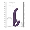 Vive By Shots Satu Pulse-Wave Rechargeable Strapless Intimate System Violetinė Silicone