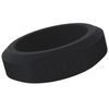 XR Brands 3-Piece Silicone Ring Set - Flexible Sizes, Juodas