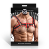 Xr Brands Sport Fucker Bulldog Harness Raudona - Adjustable Vegan Leather Chest Gear