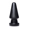 XR Brands Ass Max Large Silicone Plug - Juodas, Heavy Duty, 3-Inch Plotis