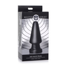 XR Brands Ass Max Large Silicone Plug - Juodas, Heavy Duty, 3-Inch Plotis