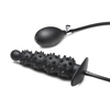 XR Brands Ass Puffer Nubbed Inflatable Silicone Plug Juodas