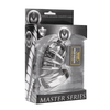 Xr Brands Asylum Stainless Steel Chastity System 4 Rings S/M Adjustable Set