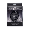 XR Brands HIVE Large Silicone Ribbed Hollow Plug - Anatomical Design