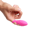 Xr Brands Rožinė Bang Her Silicone Finger Massager Rožinė 3in Ergonomic Vibrating System