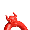XR Brands Beast Mode Silicone Ring Raudona - Flexible Anatomical Design