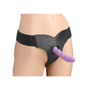 Xr Brands Blush Bella Adjustable Velvet Strap-On Harness with Padded Support Panel