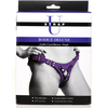 Xr Brands Bodice Deluxe Leather Corset Harness Violetinė - Adjustable Comfort Fit