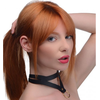 XR Brands Bondage Baddie Adjustable Collar with O-Ring - Juodas