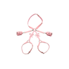 Xr Brands Rožinė nsnovelties Bondage Harness M/L Rožinė - Adjustable Faux Leather with Bows