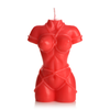 Xr Brands Bound Goddess Drip Candle Raudona - Artistic Wax for Sensual Ambience