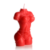 Xr Brands Bound Goddess Drip Candle Raudona - Artistic Wax for Sensual Ambience