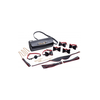 XR Brands Bow Tie Bondage Set with Elegant Carry Bag, Juodas &amp; Raudona