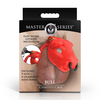 Xr Brands Bull Raudona Secure Chastity System Adjustable Plastic Cage