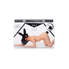 XR Brands Tailz Bunny Tail Plug &amp; Mask Set - Juodas, Vegan Friendly