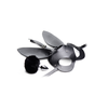 XR Brands Tailz Bunny Tail Plug &amp; Mask Set - Juodas, Vegan Friendly