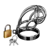 Xr Brands Captus Stainless Steel Compact Chastity System with Locking Ring