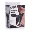 Xr Brands Master Series Male Chastity Harness Adjustable Juodas Leather Metal Ring