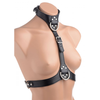 XR Brands Strict Adjustable Women’s Chest Harness Leather-Look Juodas