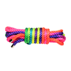 Xr Brands Blush Cuerda Arcoiris Nylon Bondage Rope 16ft Rainbow Coreless