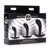 Xr Brands Dark Delights 3-Piece Silicone Curved Anal Trainer Set - Juodas