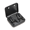 XR Brands Dark Grip Vibrating Silicone Clamps Juodas Compact Case