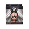 Xr Brands Dark Horse Pony Head Harness Silicone Bit Adjustable Vegan Juodas