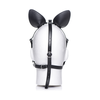Xr Brands Dark Horse Pony Head Harness Silicone Bit Adjustable Vegan Juodas