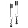 XR Brands Master Series Decorative Nipple Clamp Set with Triple Beads