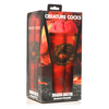 XR Brands Dragon Snatch Intimate Machine Raudona Textured Sleeve