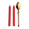 Xr Brands Drip Sensation Wax Candle Set with Zinc Alloy Spatula, Unscented, 8.2in